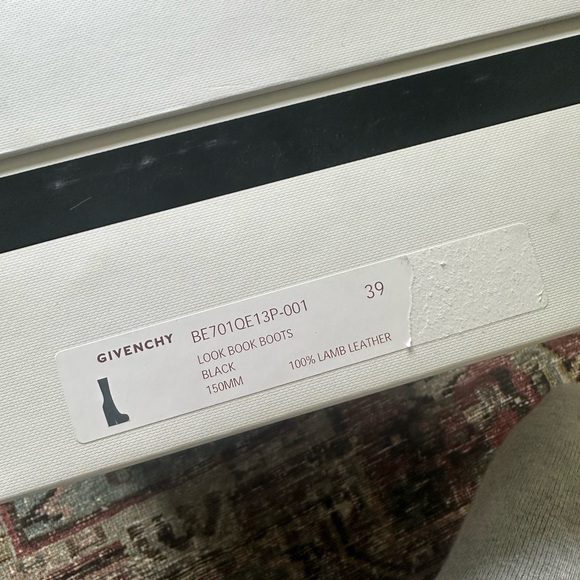 Givenchy “Look Book” Black Platform Leather Boots Size 39 - Picture 7 of 7